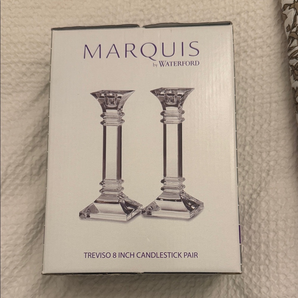 Marquis by Waterford Crystal Candlestick Pair - Clear